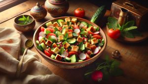 découvrez la recette authentique de la salade fattouche, un classique libanais frais et savoureux, parfait pour des repas légers et pleins de saveurs méditerranéennes.