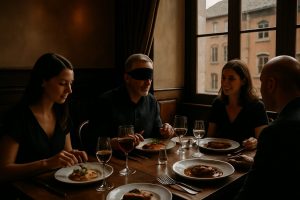 vivez une expérience unique à lyon avec un dîner dans le noir, où vos sens sont éveillés pour un voyage culinaire inoubliable.